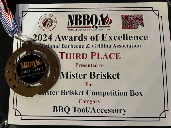 A-Major-Award-600x450 Mister Brisket Competition Box Wins 3rd Place in BBQ Tool Accessory
