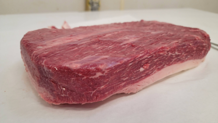 Competition Trimmed Brisket Flat Detail