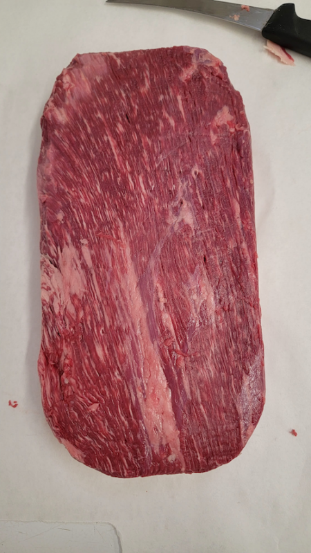 Competition Trimmed Brisket Flat as seen from above
