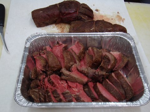Roasted, Sliced Beef Tenderloin
