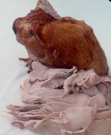 Full Dinner--Roasted Turkey Breast, Mashed Potatoes, Sweet Potato Casserole, Traditional Herb Stuffing